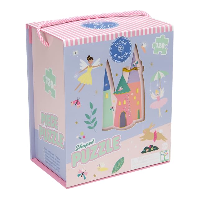 Floss & Rock Puzzle de forme enchantée, 120 pièces, 58,4 x 50,8 cm, multicolore