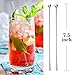 Csdtylh 15Pcs Metal Stir Sticks, Stainless Coffee Stirrers Reusable, Swizzle Sticks for Cocktails, Multifunctional Stir Sticks for Epoxy, Resin, Coffee, Wine, Drinks, Tea, Paint, Crafts, Ink,Oil,etc.
