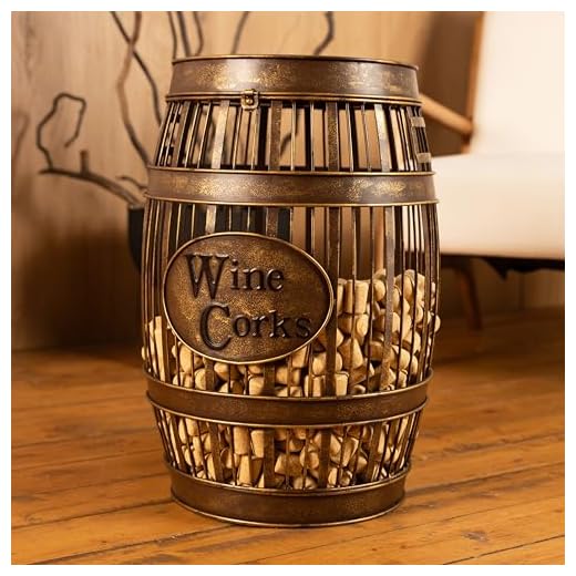 Stylish Wine Barrel Cork Catcher Table