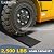 LIEKUMM 5/8 Inch Rise Wheelchair Ramps for Doorways,1500 LBS Capacity?Cuttable?Rubber Threshold Ramps?Convenient for Sweeping Robovac?Suitable for Home Entrance,Garage Entrance,Etc.