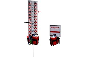 Scoreboard for Cornhole Game with Drink Holders