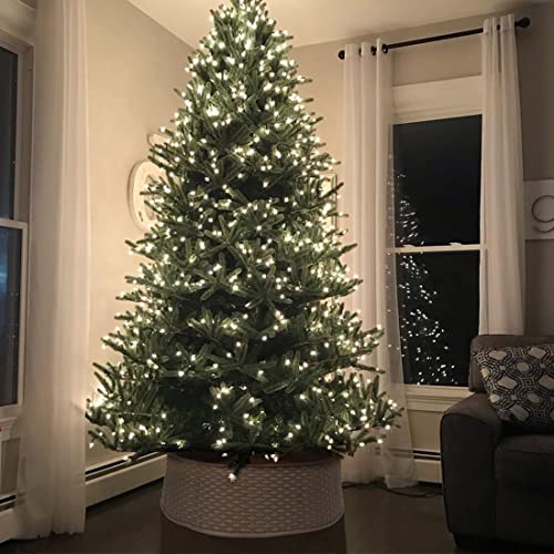 Blissun Christmas Tree Ring, 25.6-Inch Diameter Base Plastic Christmas Tree Collar, Christmas Tree Skirt For Artificial Christmas Trees Decoration (Brown) #TOP5