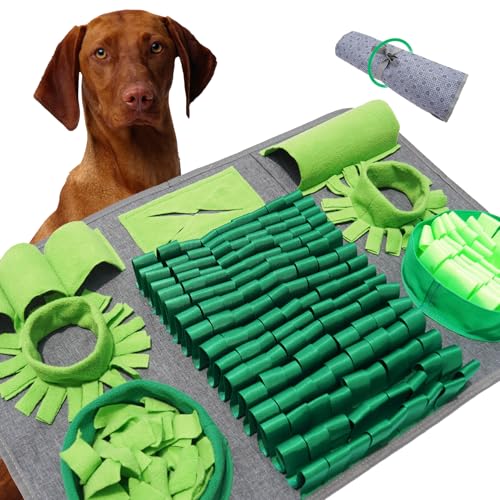 HDOELGP Schnüffelteppich Hund Haustier schnüffelmatte Interaktives Hundespielzeug Bestes Material Extrem haltbar Intellektuelles Spielzeug für Hunde rutschfest Slow Feeder (44 * 66cm)