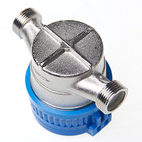 KATSU Wasserzähler Kaltwasser Kaltwasserzähler 13mm ABS Kunststoff Heim Garten Wasserdurchflussmesser mit Messingbeschlägen, Trockenzähler