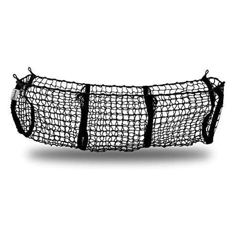 Zento Deals Heavy Duty Stretchable Black Mesh Net Cargo Trunk Storage Organizer- Keeping Things Secured and More Organize Cover