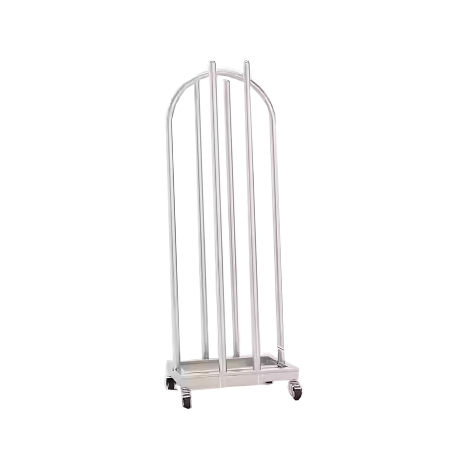 BHGFYXBS 2-Sided Movable Coat Hanger Organizer, Metal Hanger Holder Stacker For Laundry Room And Retail Store, Space Saving,Silver-100x30x35cm