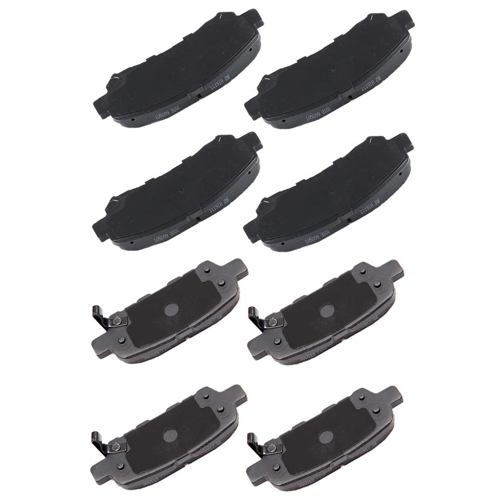 cciyu D1374 D905 Front &amp; Rear Professional Ceramic Disc Pads Set Fit For 2009-2014 2016 2017 For Nissan For MAXIMA