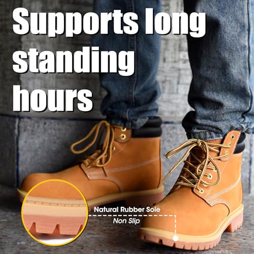 Work Boots For Men Steel/Soft Toe Non Slip Rubber Sole Resistant Utility Oil Mens Industrial Construction Boots2