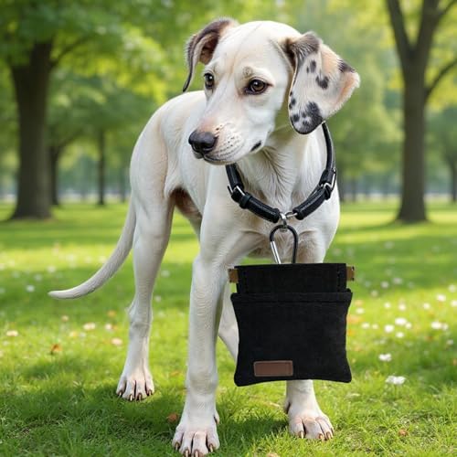 ElevateTech Leckerlibeutel für Hunde Freihändiges Trainingstasche Kleine Futterbeutel Hundeleckerlitasche mit Automatischem Verschluss Hundetraining Leckerlitasche für Welpen, Reisen oder im Freien