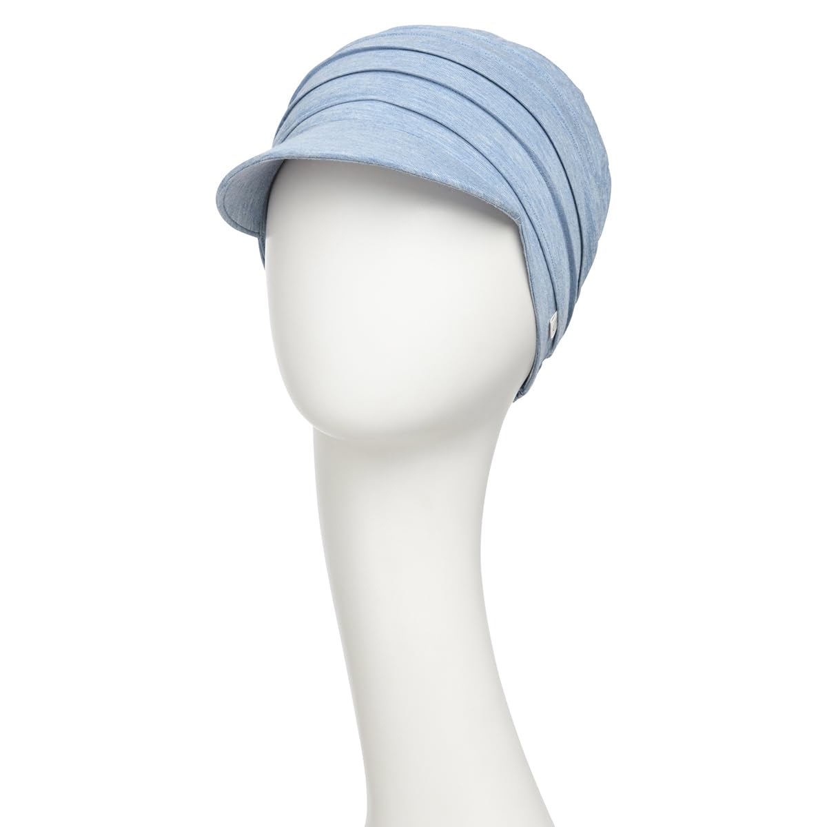 Christine Headwear Gorro Oncológico HocYoga Cap Azul Claro Melange 1582-0469 | Gorra Quimioterapia de Bambú Factor Solar 50+