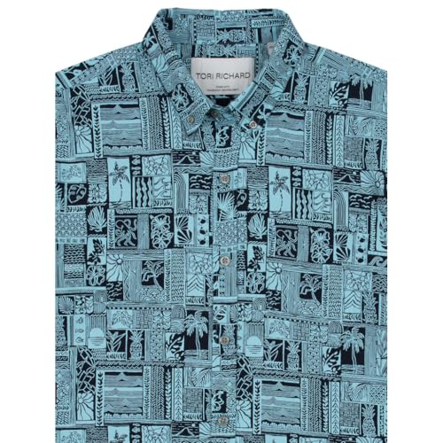 Tori Richard Men's Coollage Tradewind Technology Short Sleeve Button Down Collar Shirt3