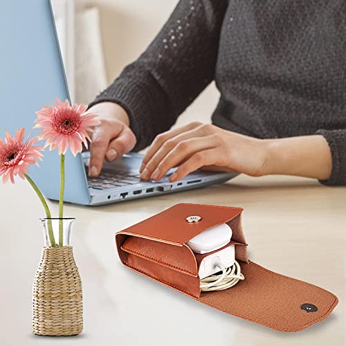 Bolsa para computador | Estojo de computador de couro PU à prova d'água com suporte para mouse pad
