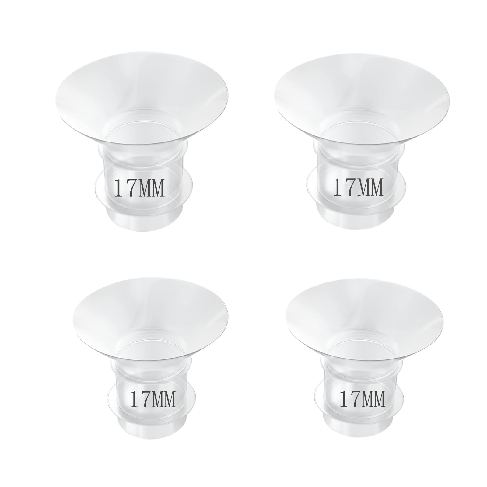 Flange Insert 17mm, Compatible with NaNaLazy/TSRETE/Bellababy/Lansinoh/momcozy S9/S12/S9pro/S12pro,Wearable Breast Pump Shields/Flanges，Milk Collector 24mm Universal (17mm)