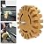 Hvlystory 4 Inch Rubber Decal Eraser Caramel Wheel Removal with Power Drill Arbor Drill Adapter