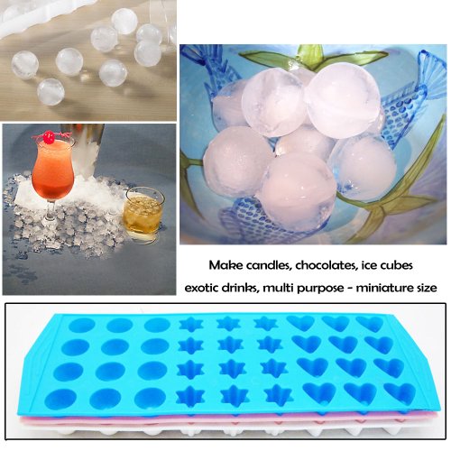 Set de 3 moldes para cubitos de hielo miniatura 3