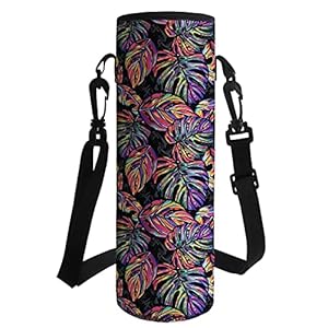 Tropisch Verlof Print Neopreen Pouch Houder Mouw Cover Sport Waterfles Case Geïsoleerde Zakdrager voor Mok Fles Cup…