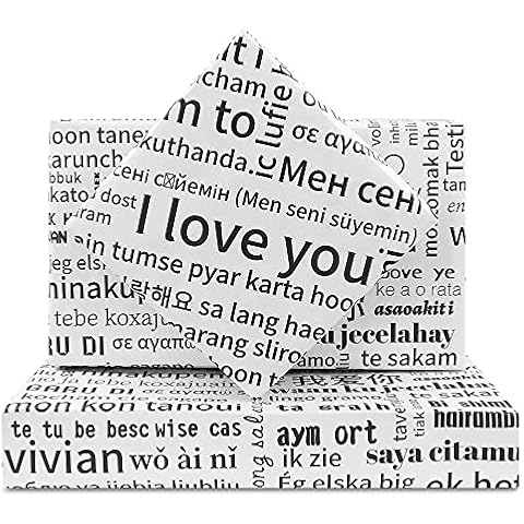 Romantic I Love You Wrapping Paper Set Cover