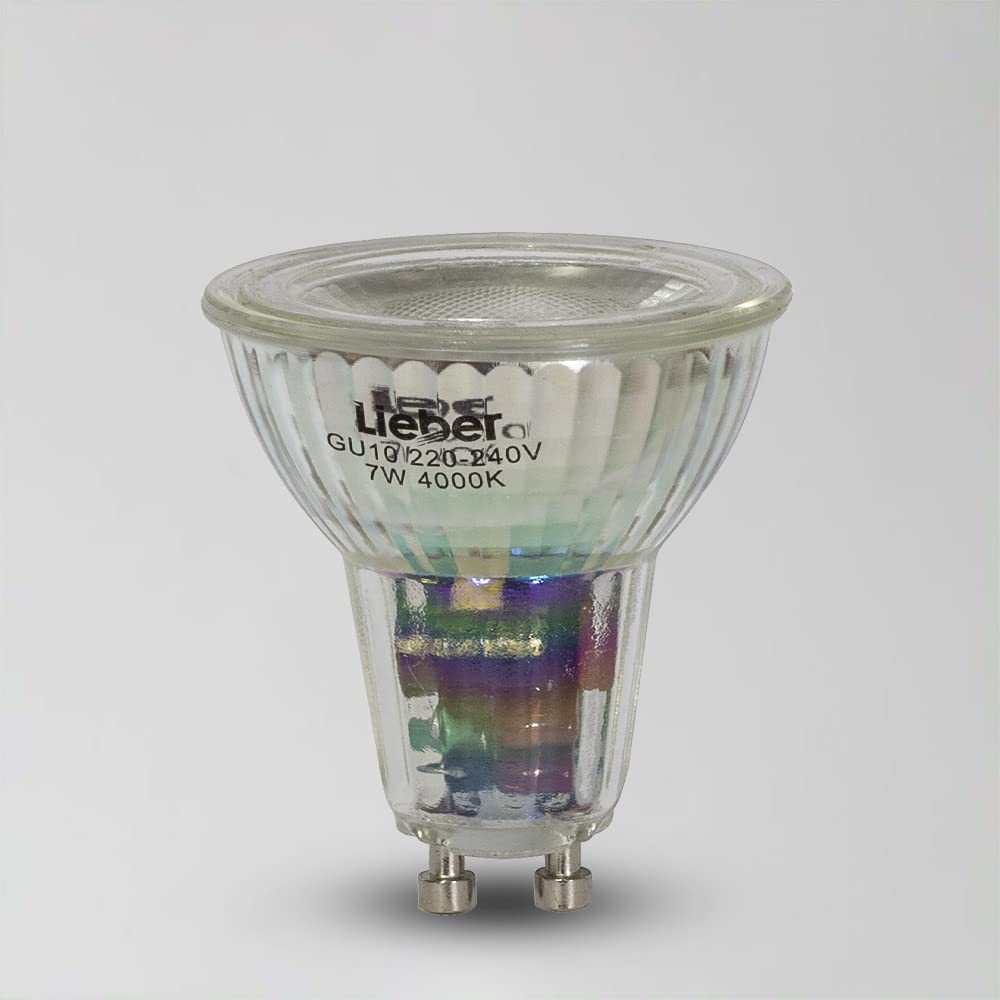 Lieber White Led Gu10 Bulb 4000K Cool 240V 7W Dimmable