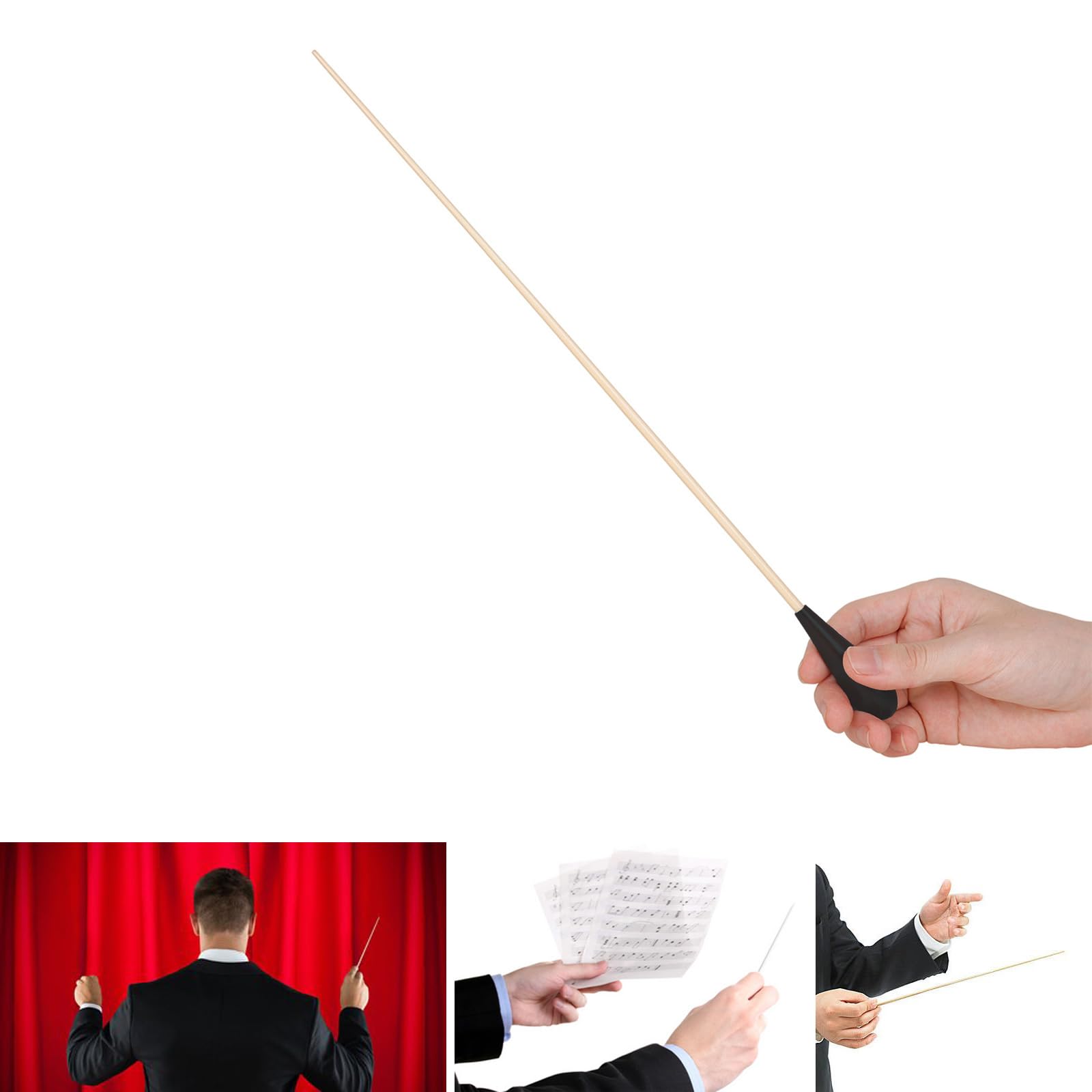 Concierto de bastones de director de música con de arce y fibra de vidrio para concierto coral