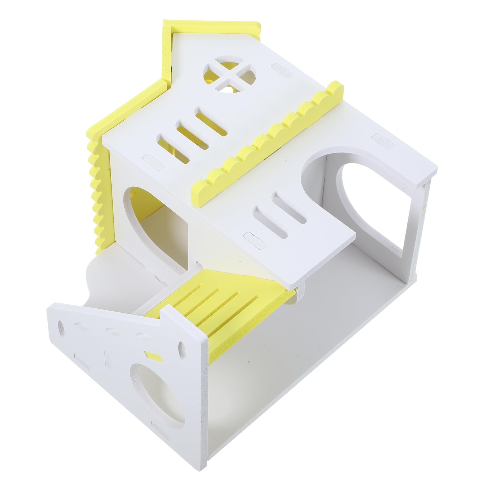 MARMERDO Refugio para cobayas casa Hamster casita Hamster jaulas para cobayas casa de hámster de plástico Casa pequeña Juguetes Accesorios para Ratas Mascotas Casas y escondites de cobayas