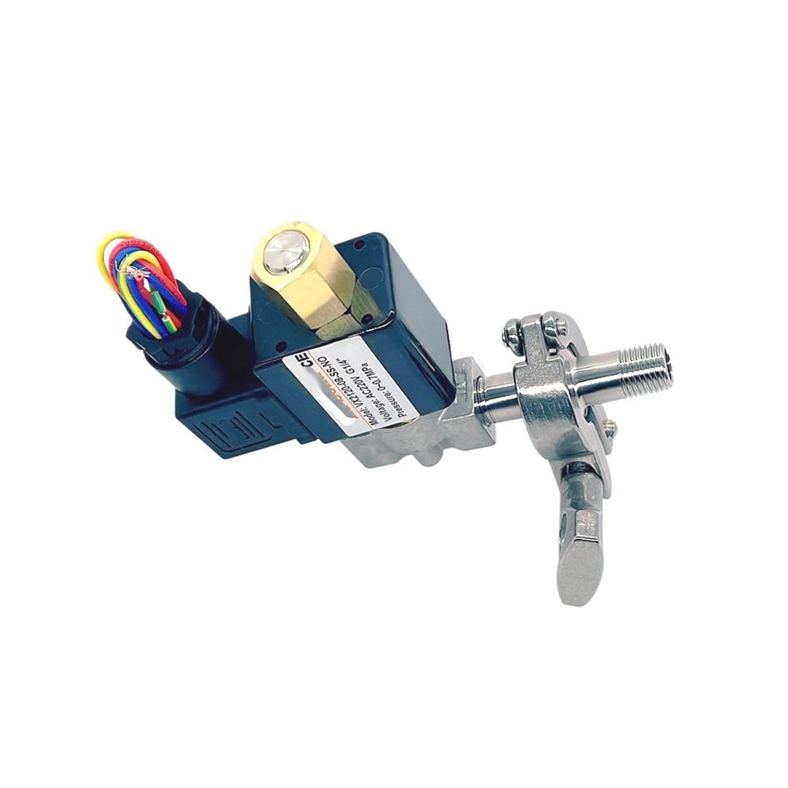 Électrovanne inox normalement ouverte VX2120-08-SS-NO 24V avec raccord à mandrin