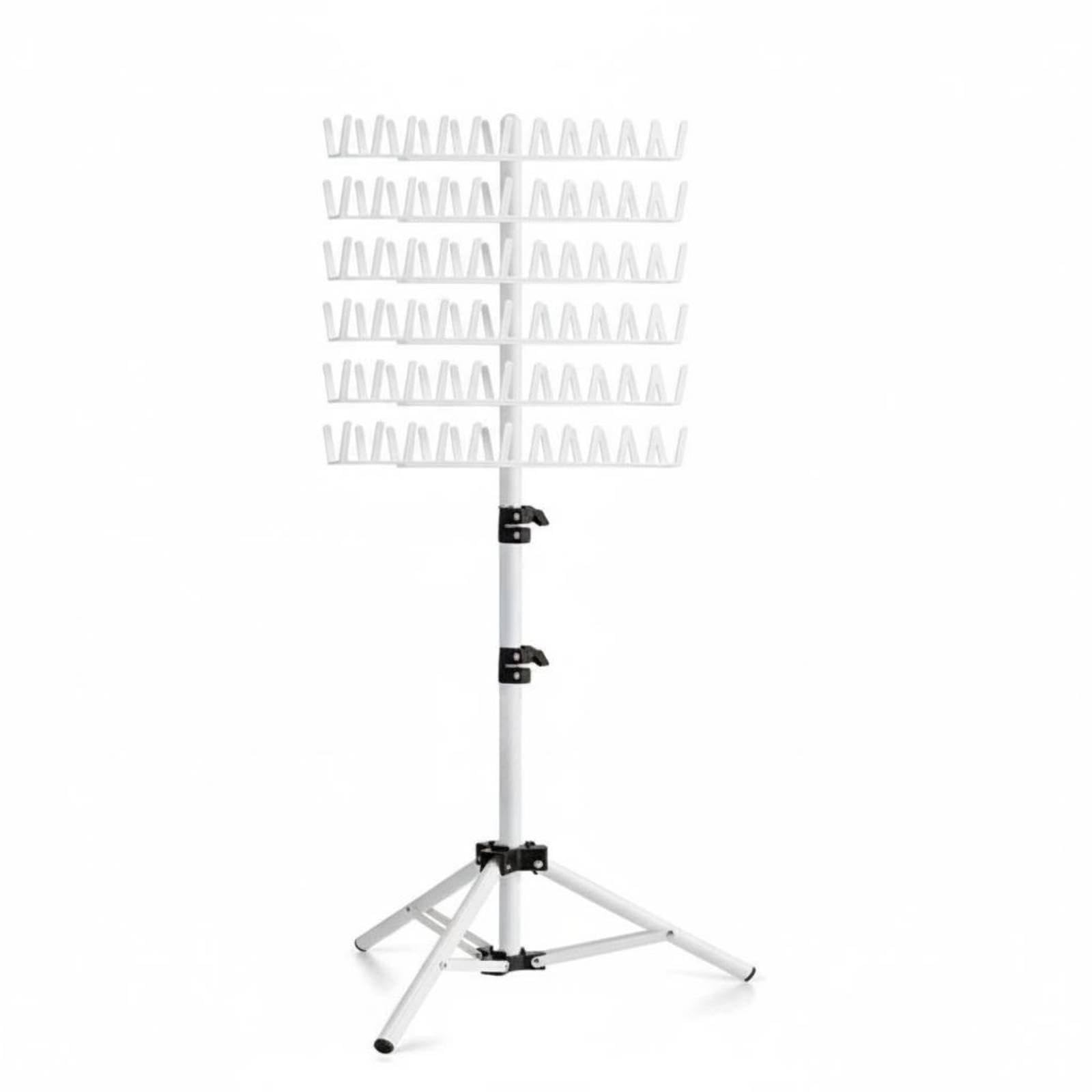 CALANDIS Hairpiece Holder Tripod Stand Portable Stable Salon Equipment for Braiders, Barber Shop White-image-37
