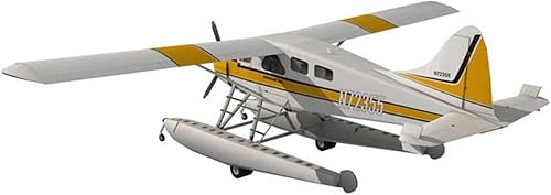 TECKEEN 132 escala CAN DHC-2 Beaver Float Seaplane Modelo 3D Modelo de papel Modelo de avión fundido a presión Modelo para colección (kit sin