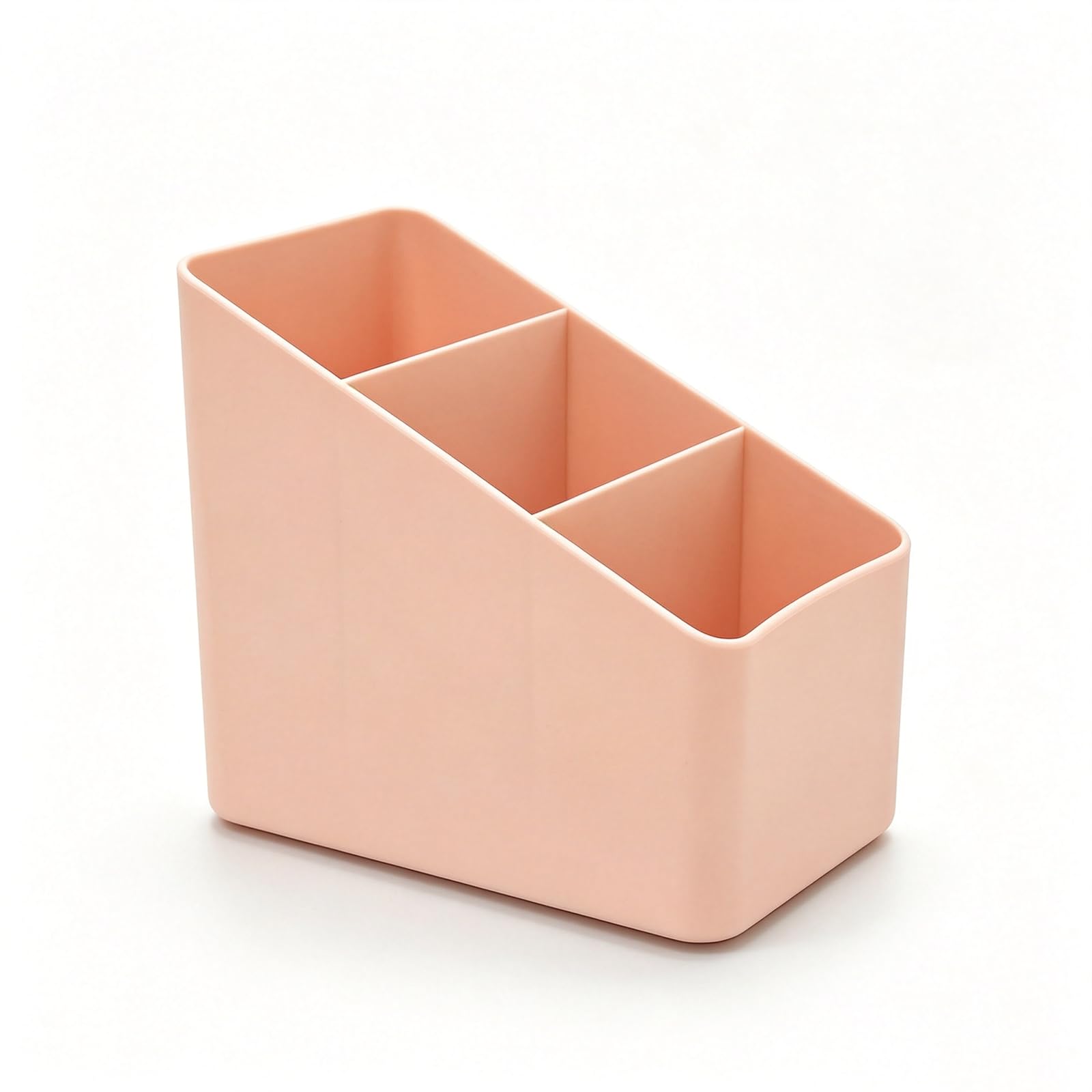 FCOFDRS Pink 3 Compartment Desk Organiser,Multi Slot Storage Caddy for Desk