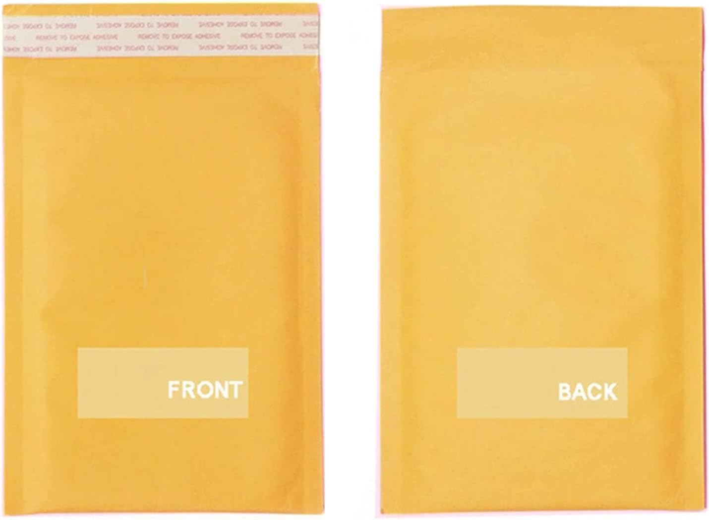 Yellow Kraft Bubble Mailers Size 4" x 8" #000 Shipping Mailing Bubble Padded Envelopes, Mailing Bags, Inside Space 4" x 7"- Pack of 500