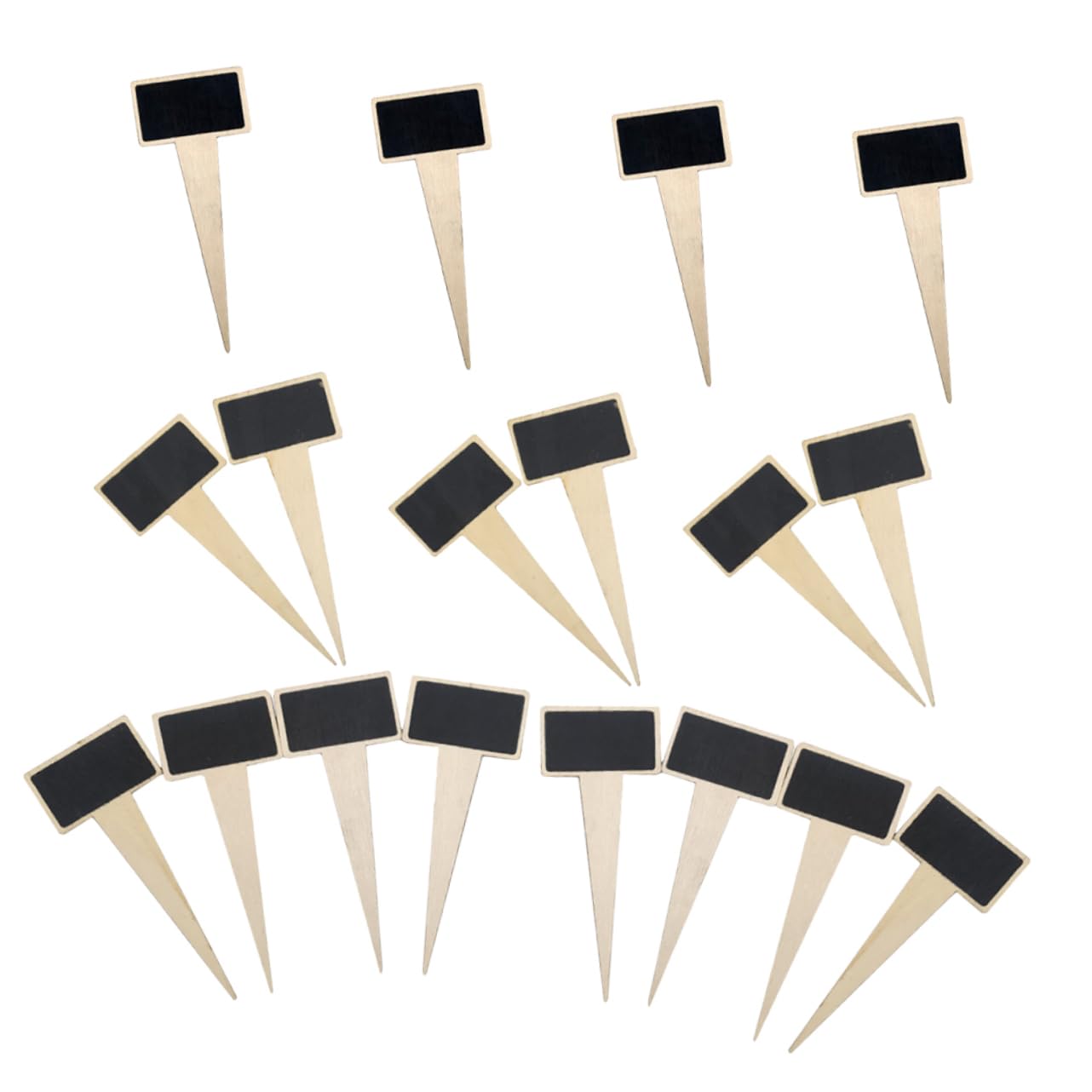 TOYANDONA 4 Ensembles Étiquettes Ardoise Pour Plantes Panneaux Décoratifs Pratiques Idéaux Pour Événements 18 Pièces * 4