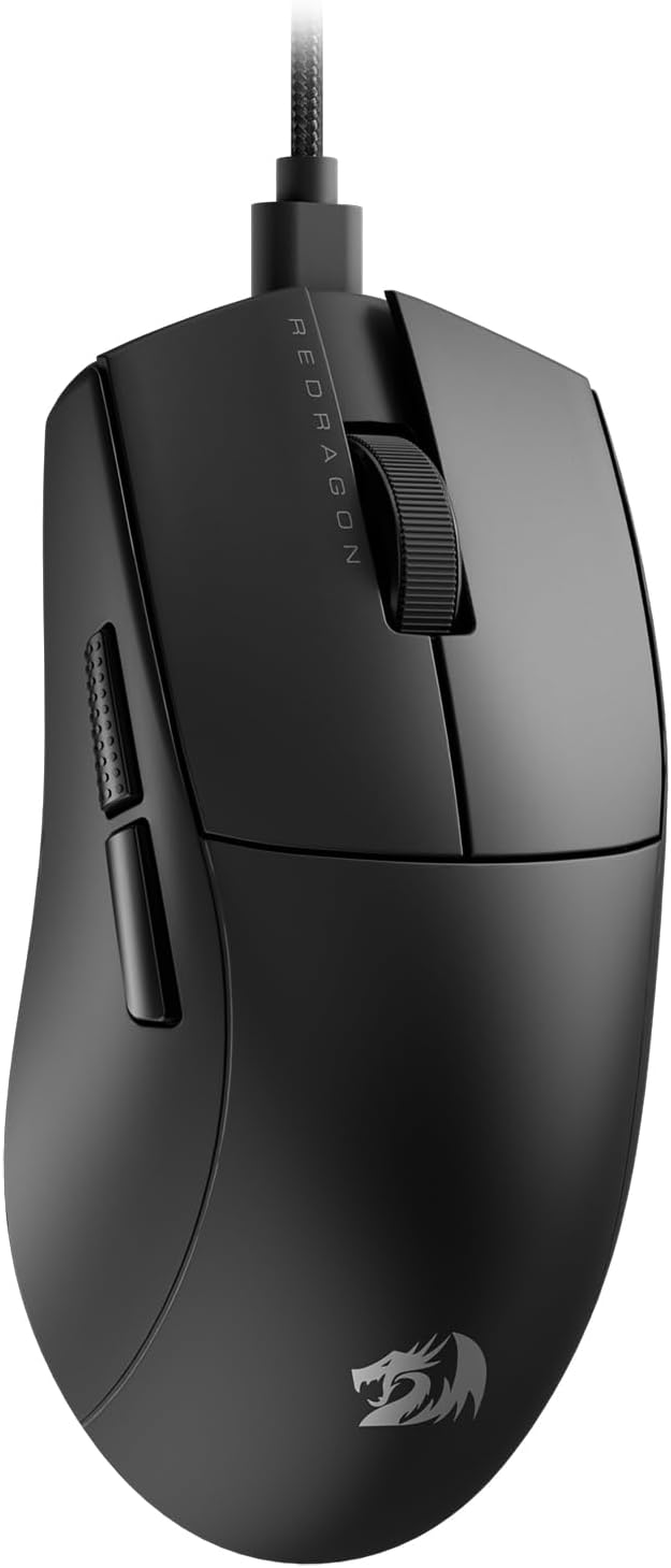 Review do Mouse Gamer Redragon K1ng: Você Não Vai Acreditar na Precisão e Conforto que Ele Oferece! 1 Mouse Gamer Redragon K1ng 1K Preto PAW3327 Cabo USB Tipo-C Removível 12400 DPI M724