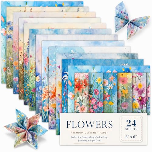 Decoupage Paper Sheets 24 Pcs Decoupage Paper for Craft Enthusiasts