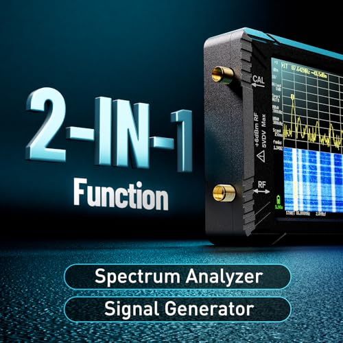 Image of SeeSii TinySA Ultra+ Spectrum Analyzer with ZK06-20dB Low Noise Amplifier, 4.0 Inch 100 kHz to 5.4 GHz Handheld Tiny Frequency Analyzer with 32Gb Card,100kHz to 800MHz MF /HF /VHF UHF Input