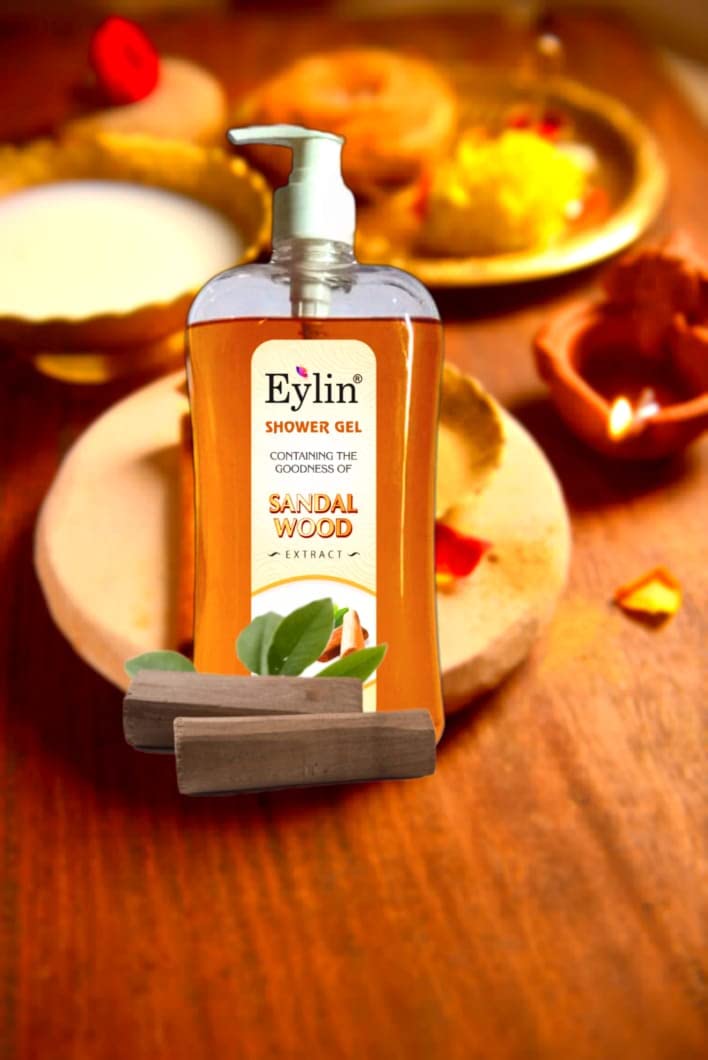 Herbal Shower Gel - Enriched with Sandal Extract & Sandal Perfume Body Wash (1 Liter)