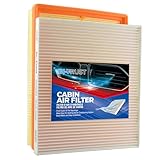 Engine and Cabin Air Filter Combo for Kia Rondo 20072013 2.4L & 2.7L | Cellulose Engine Filter +