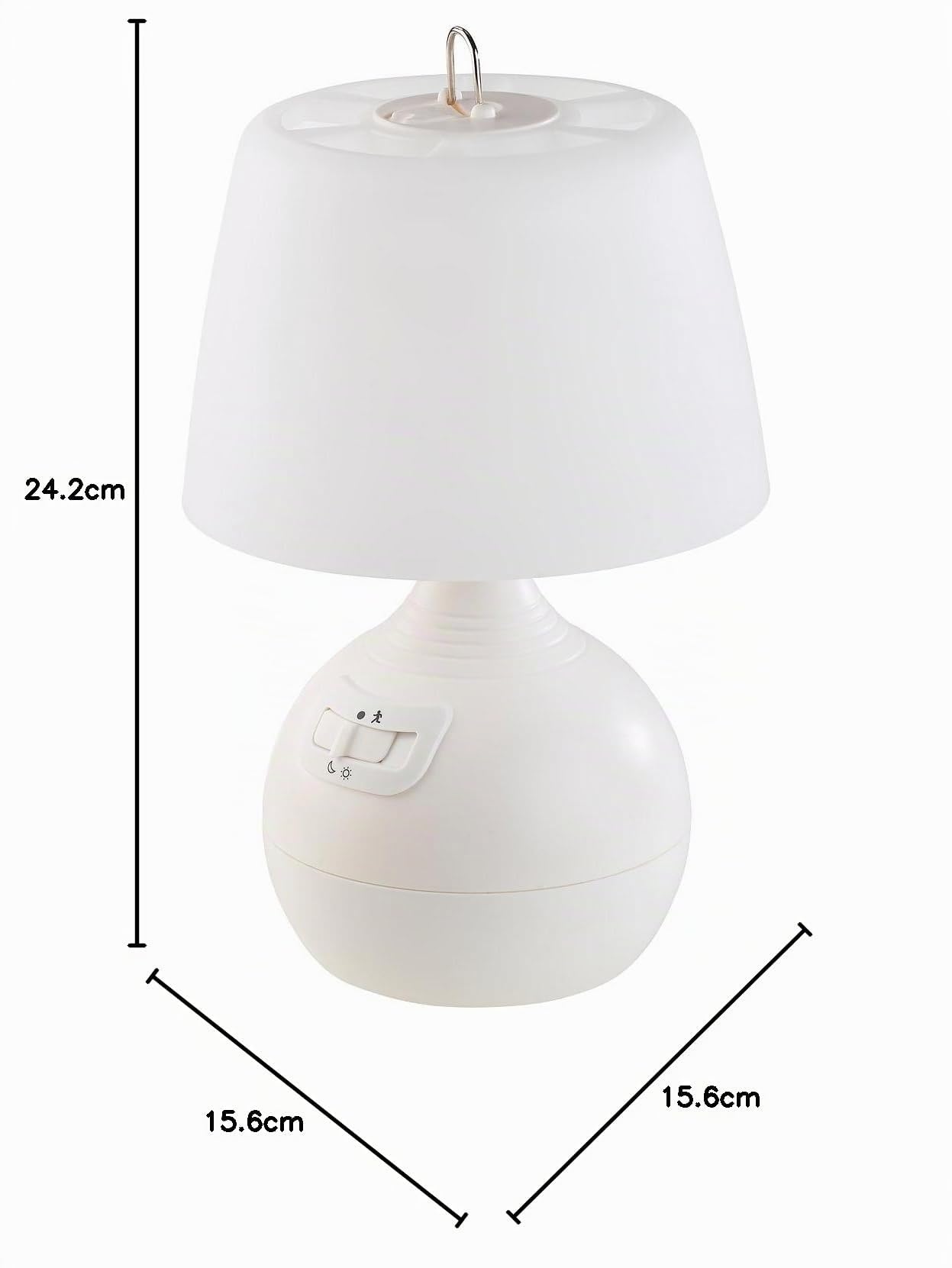Lunartec Nachttischlampe kabellos: 2er-Set LED-Tischlampe, PIR- & Licht-Sensor, warm- & tageslichtweiß (LED Nachttischlampe kabellos, mit Sensor, Kinder)