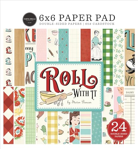 Carta Bella Double-Sided Paper Pad 6"X6"-Roll With It