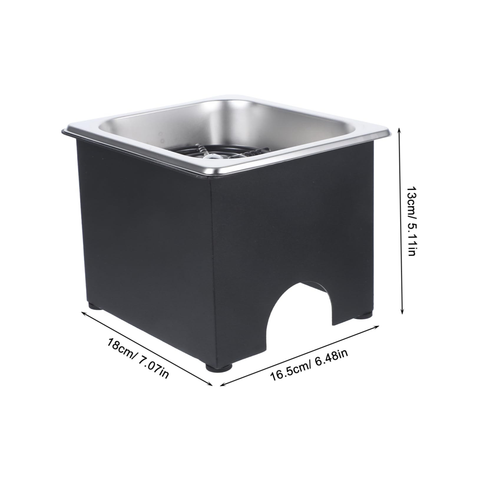 Lavabicchieri in Acciaio Inox, Set 1, per Bar e Casa | Risciacquo per Tazze e Bottiglie, Silicone Incluso, Installazione da Lavandino, Uso Professionale