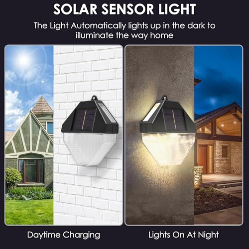 Image of Gesto Plastic Solar Outdoor,LED Fence & Deck Lights,Waterproof Solar Lights for Garden,Patio,Pathway,Wall,Stair & Yard Decoration,Balconies,Automatic Day Off & Night On Function(Pack of 2),Black