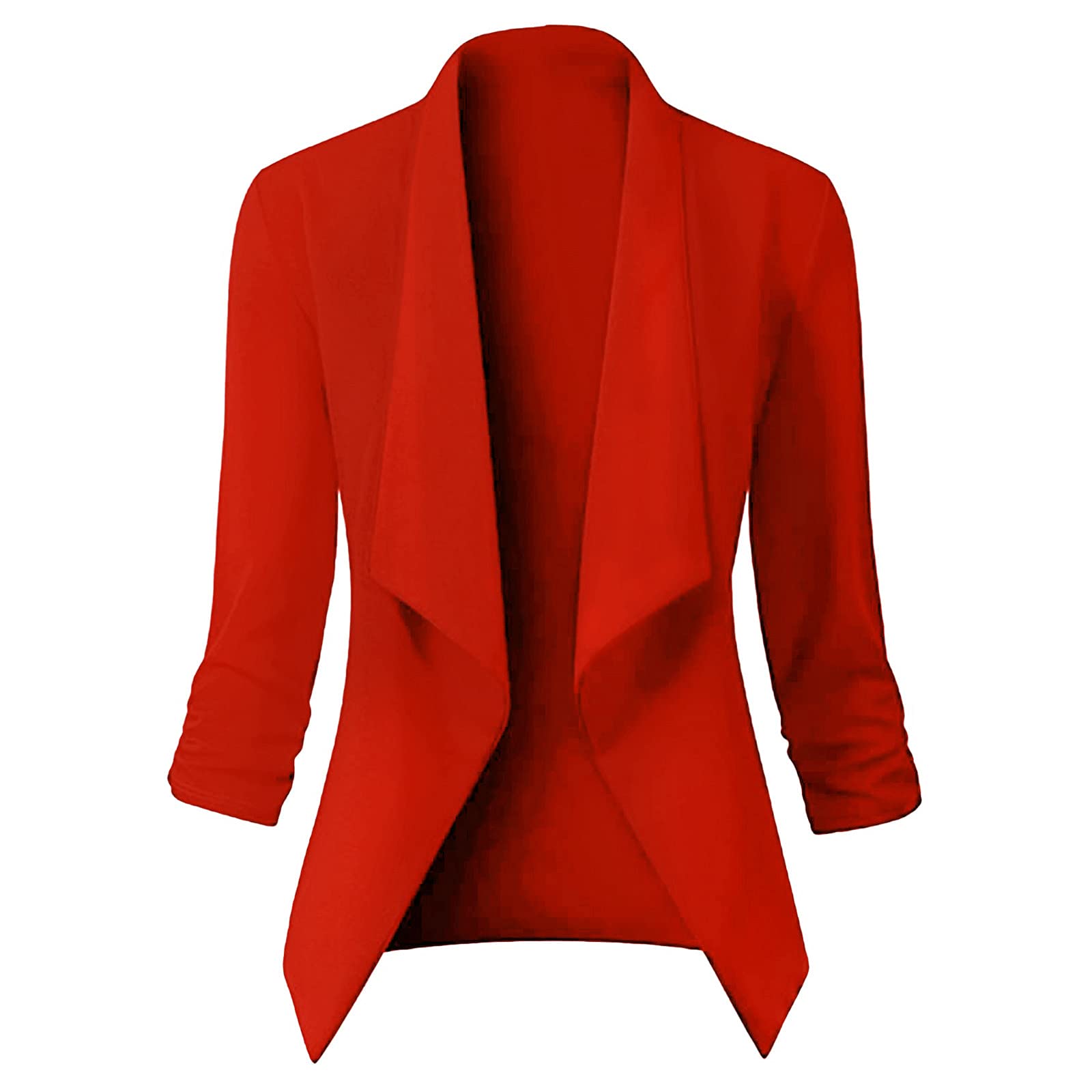 Generisch Damen Mantel Sets Strickjacke Arbeit Büro Anzug 3/4 Ärmel Jacke Formaler Fester Mantel