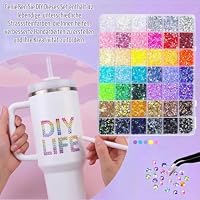 33600Pcs Bedazzling Kit Strasssteine für Nägel, 42Farben 3mm Glitzersteine Bedazzler Kit mit Pinzette & Wachsstift,Flatback Jelly Rhinestones für Nail Art DIY Basteln Nägel Textilien Diamond Painting – Ansicht 7
