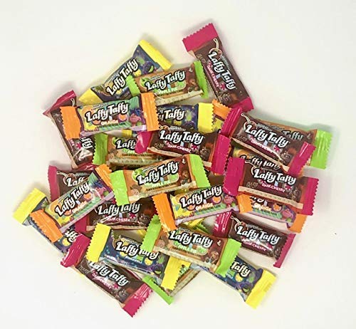 Laffy Taffy, Assorted Fruit Flavors, Wrapped, Bulk - Orange, Pineapple, Apple Pie & Dark Cherry - Great for Easter, Movie & Game Nights, Candy Bowls & Buffets, Snacks & More! (2 Lbs.)