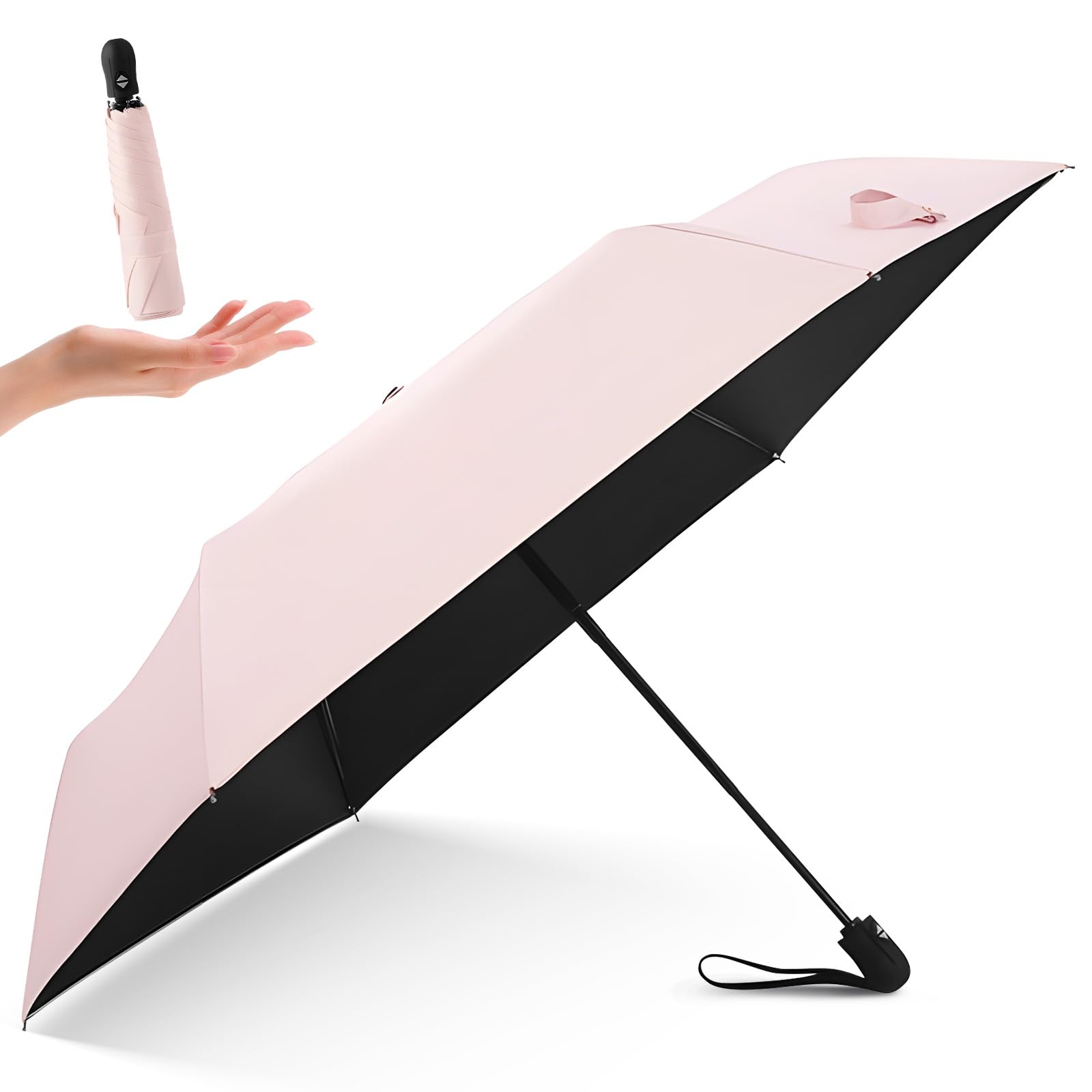 Kemolpo Folding Parasol UV Protection Auto Open Close Rain Sun Umbrella