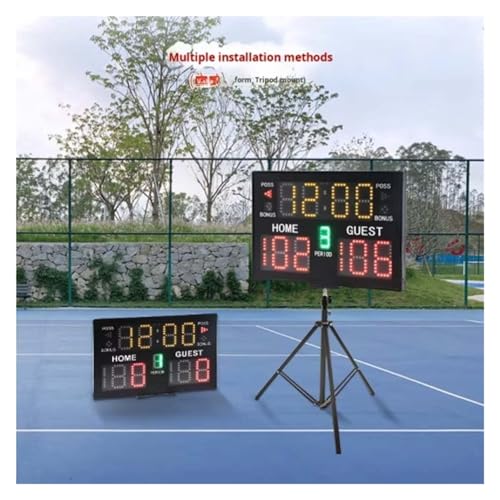 Cronómetro LED multifuncional para gimnasio 37.5x25x2.3 cm miniatura 3
