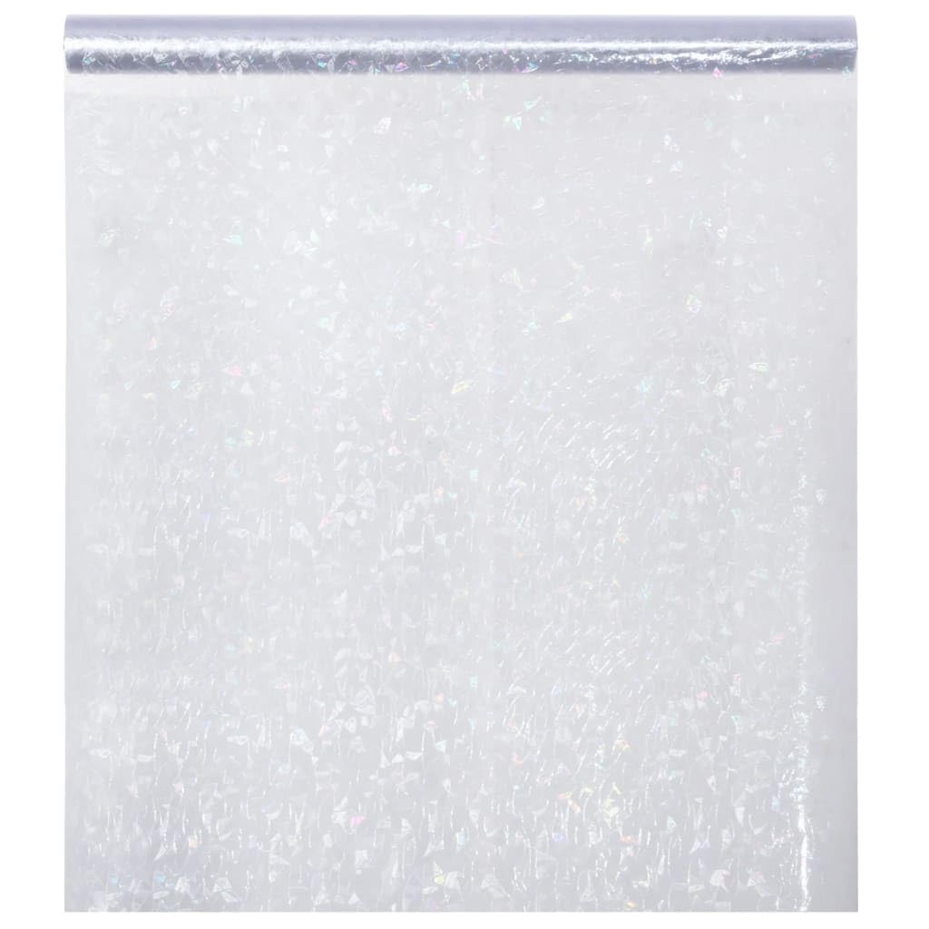 Fensterfolie Sichtschutzfolie 90x2000 cm 3D Regenbogen Effekt selbstklebend statisch haftend für Fenster Glas Tür mattiertes Dekor