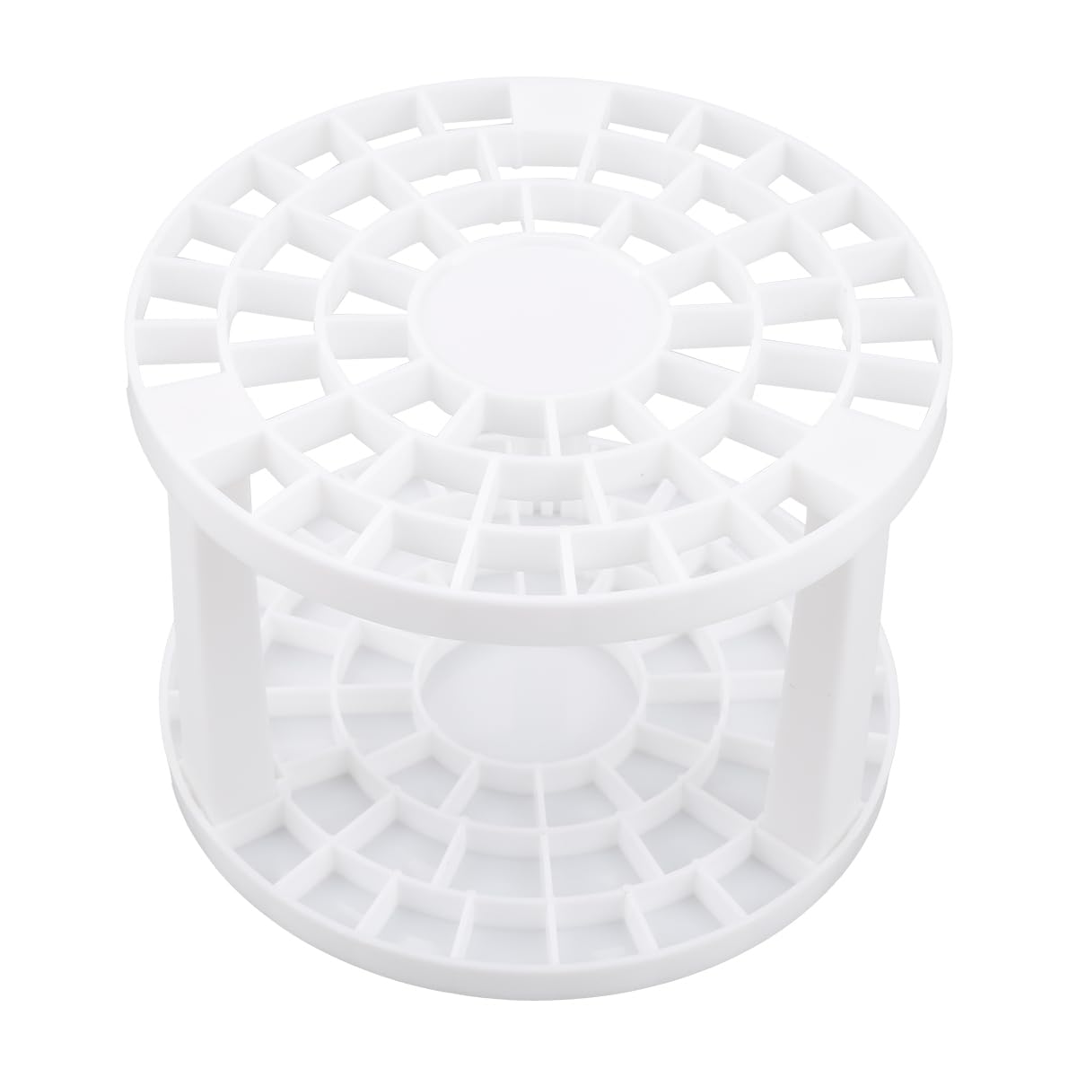 GLADFRESIT Paint Brush Holder, 49 Holes Multifunctional Detachable Brush Organizer Makeup Brush Pencil Holder for Studio Office Home Outdoor (White)