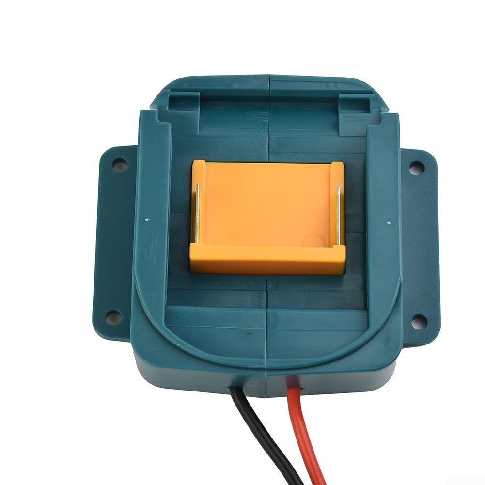 1 adattatore per batterie agli ioni di litio da 18 V, connettore per montaggio di alimentazione con cavi 14AWG da 15", compatibile con modelli BL1830, BL1840, BL1850, BL1860,
