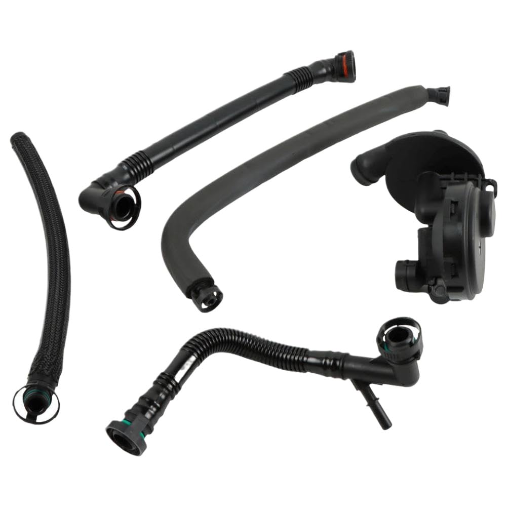 Dwogcebx Onecolor Crankcase Ventilation Hose Kit 11617504535 11617504536 11611432559 Compatible With E46 E39 M52 M54