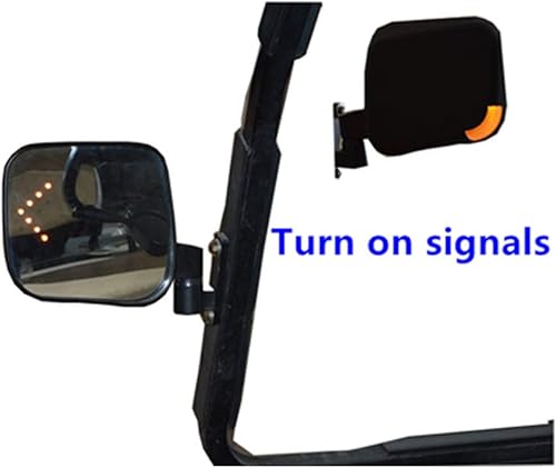 Miniatura 6 de Espejo retrovisor para carrito de golf con señal de giro LED  Espejo lateral universal para carrito de golf con señal de giro LED para EZGO Club Car