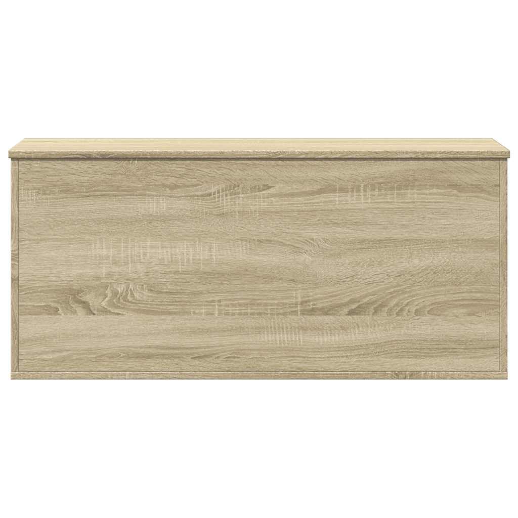 vidaXL Caja de almacenaje Madera ingeniería Roble Sonoma 100x42x46 cm, Caja de Almacenamiento, Caja para Mantas, baúl de almacenaje